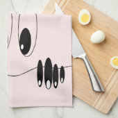 Nieuwsgierig Eyes Kitchen Towel Playful Theedoek (Quarter Fold)