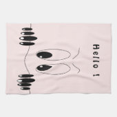 Nieuwsgierig Eyes Kitchen Towel Playful Theedoek (Horizontaal)