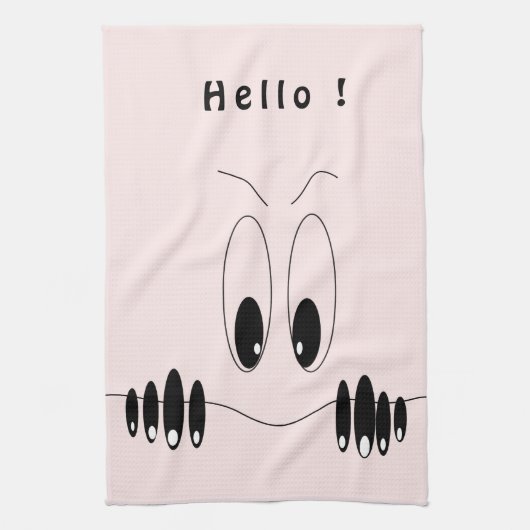 Nieuwsgierig Eyes Kitchen Towel Playful Theedoek (Verticaal)