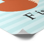 Nieuwsgierig Fox Poster (Hoek)