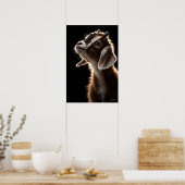 Nieuwsgierig Geitje Poster (Keuken)