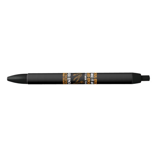 Nieuwsgierig genoeg om het uit elkaar te halen Aut Zwarte Inkt Pen (Voorkant)