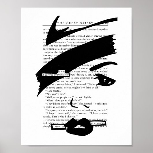 Nieuwsgierig gesprek (The Great Gatsby) Poster (Voorkant)