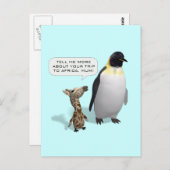 Nieuwsgierig Giraffe Baby Briefkaart (Voorkant / Achterkant)