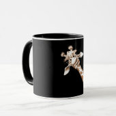 Nieuwsgierig Giraffe Funny Zoo Animal Costume Gift Mok (Voorkant links)