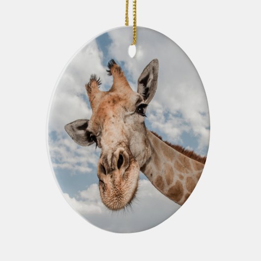 Nieuwsgierig Giraffe Keramisch Ornament (Rechts)