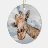 Nieuwsgierig Giraffe Keramisch Ornament (Links)