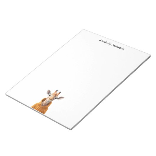 Nieuwsgierig Giraffe Notitieblok (Schuin)