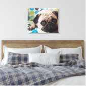 nieuwsgierig jong huisdier canvas afdruk (Insitu (Slaapkamer))
