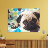 nieuwsgierig jong huisdier canvas afdruk (Insitu (Woonkamer))