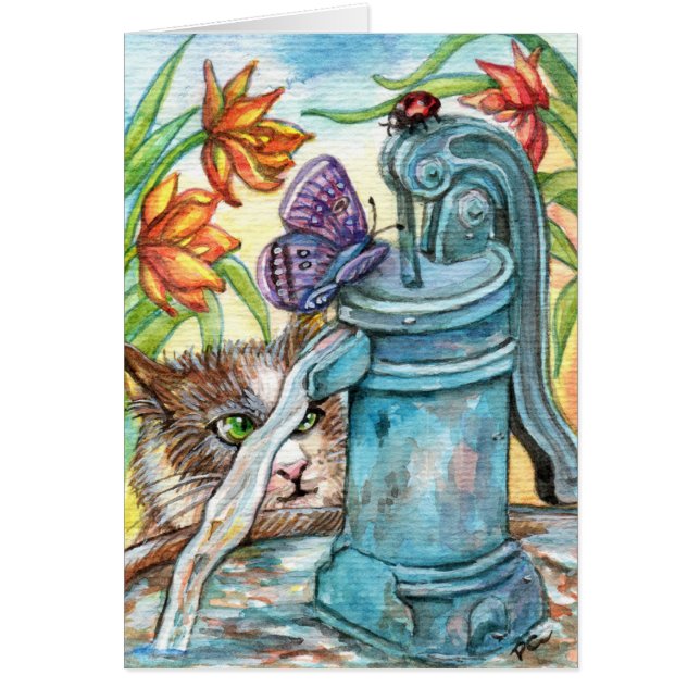 Nieuwsgierig kat (Voorkant)