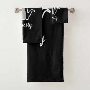 Nieuwsgierig kat bad handdoek