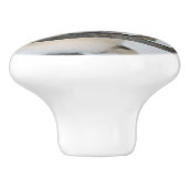 Nieuwsgierig kat met Lijst van bril Keramische Knop (Zijkant)