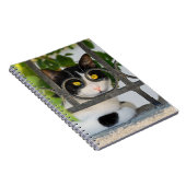 Nieuwsgierig kat met Lijst van bril Notitieboek (Rechterzijde)