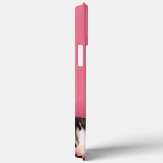 Nieuwsgierig Kat Pink Personaliseer Case-Mate iPhone Case (Achterkant / Rechts)