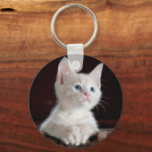 nieuwsgierig kat sleutelhanger (Voorkant)