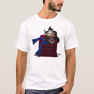 nieuwsgierig Kat T-shirt