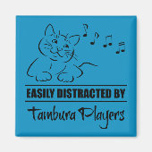 Nieuwsgierig katje dat gemakkelijk wordt verstoord magneet (Voorkant)