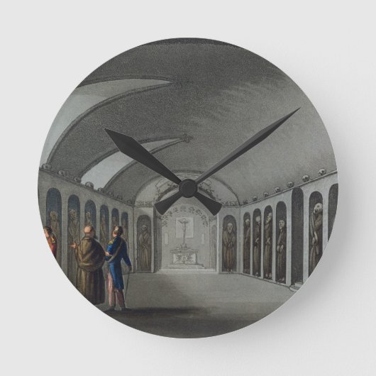 Nieuwsgierig kerkhof onder het klooster Capuchin,  Ronde Klok (Voorkant)