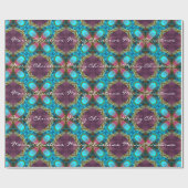 Nieuwsgierig kerstfeest cadeaupapier (Vlak)