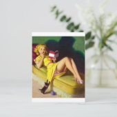 Nieuwsgierig keuken omhoog briefkaart (Staand voorkant)