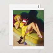 Nieuwsgierig keuken omhoog briefkaart (Voorkant / Achterkant)