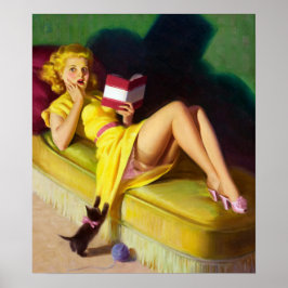 Nieuwsgierig keuken omhoog poster