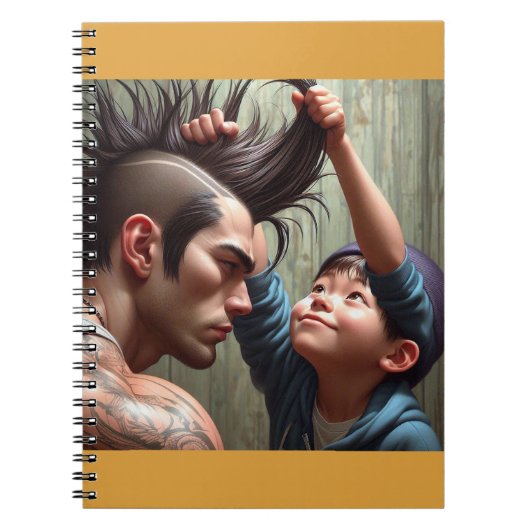 Nieuwsgierig Kind & Mohawk Notitieboek (Voorkant)