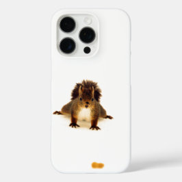 Nieuwsgierig klein rood eekhoorntje in de sneeuw iPhone 16 pro hoesje