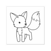 Nieuwsgierig kleine voskleurige me  zelfinktende stempel (Design)