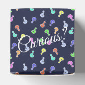 Nieuwsgierig? Kleurrijke vraagtekens Cadeau Favor  Bedankdoosjes (Bovenkant)