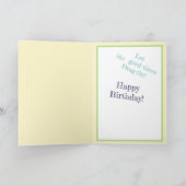 Nieuwsgierig lil draak verjaardag kaart (Binnen)