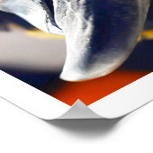 Nieuwsgierig Macaw Poster (Hoek)