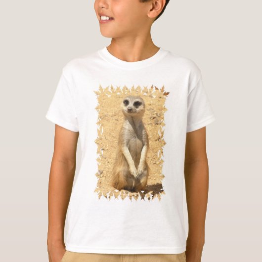Nieuwsgierig Meerkat Children's T-Shirt (Voorkant)