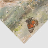 Nieuwsgierig meisje in een grillige scène tissuepapier (Detail)