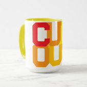 nieuwsgierig mok (Voorkant links)