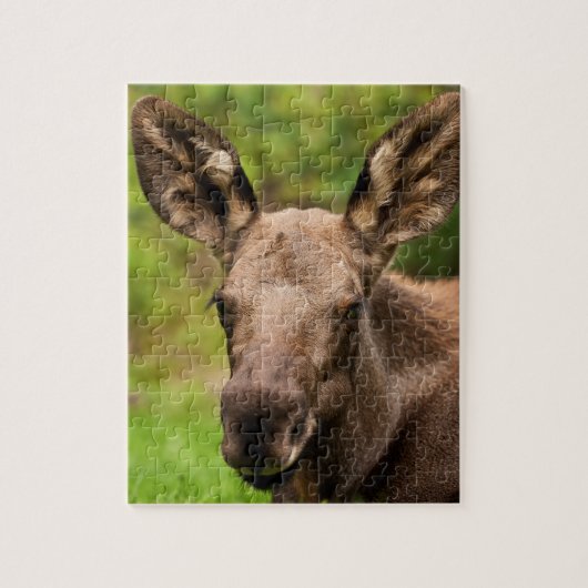 nieuwsgierig Moose Legpuzzel (Verticaal)