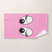 Nieuwsgierig Ogen Roze Badhanddoeken - Kies kleur Bad Handdoek (Handdoek)