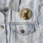 nieuwsgierig Otter Pin Ronde Button 5,7 Cm (In situ)