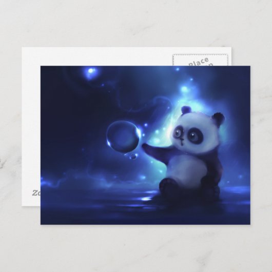 Nieuwsgierig Panda Briefkaart (Voorkant / Achterkant)