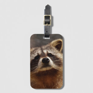 nieuwsgierig Raccoon Bagagelabel