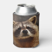 nieuwsgierig Raccoon Blikjeskoeler (Blikje Voorkant)