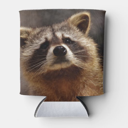 nieuwsgierig Raccoon Blikjeskoeler (Voorkant)