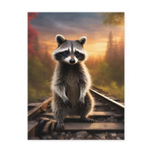nieuwsgierig Raccoon