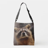 nieuwsgierig Raccoon Crossbody Tas (Achterkant)
