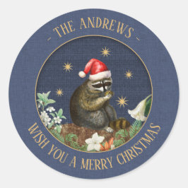 Nieuwsgierig Raccoon Gift Stickers