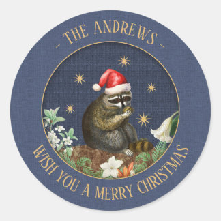 Nieuwsgierig Raccoon  Gift Stickers