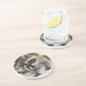 Nieuwsgierig Raccoon Onderzetter (Zijkant)