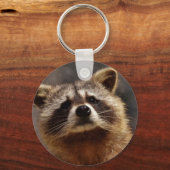 nieuwsgierig Raccoon Sleutelhanger (Voorkant)