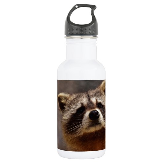 nieuwsgierig Raccoon Waterfles (Voorkant)